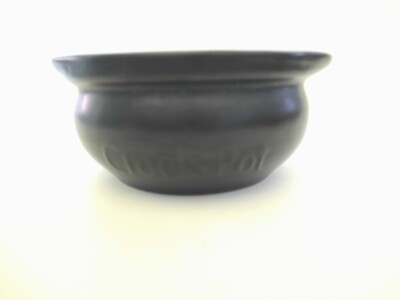 ONE - Crock Pot Black Clay Soup Bowl-Dishwasher Safe