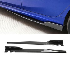 46 Carbon Fiber Car Universal Side Skirt Extension Splitter Diffuser Panel Lip