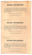 Detroit, Toledo and Ironton Railroad c1949 Uncut Shipment Notice Postcards