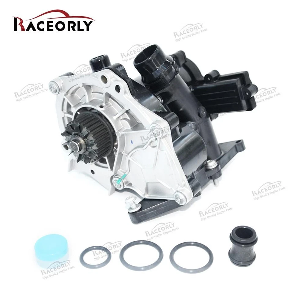 RACEORLY Water Pump Assembly For VW Passat Golf GTI JETTA Audi A3 A4 A6 Q5 2.0 - Image 2 of 4