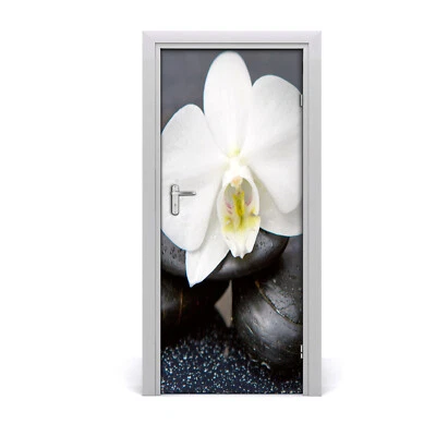 Tulup Autocollant de porte 85x205 cm autocollant - Zen Orchid Stickers Stickers - Photo 1/3
