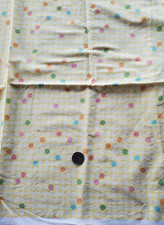 5/8 yds Lisette Fabric Traditions Yellow Background White Daisy Purple Et Fabric