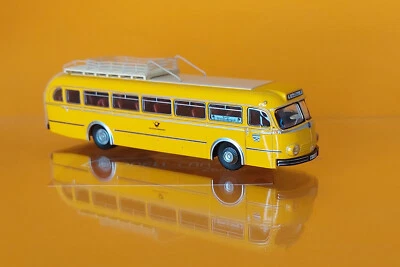 Brekina 50519 Mercedes O 6600 H Überlandbus, Weinstraßenpost Bj.1951 1:87 NEU - Bild 1 von 2