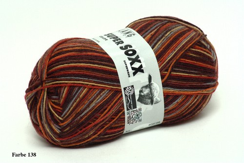 Lang Yarns Super SOXX color 100g, 4-fädig, Sockengarn, verschiedene Farben - Bild 8 von 8