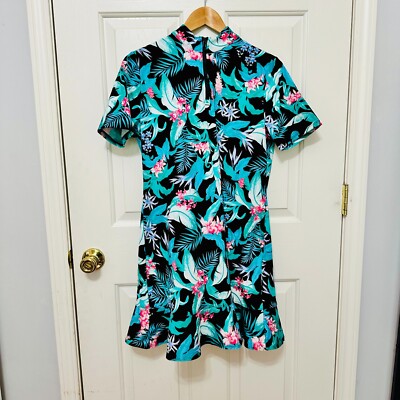 tommy bahama golf dress with shorts TOMMY BAHAMA TROPICAL SPORTS UPF 50 QUICK DRY GOLF DRESS WITH SHORTS LARGE