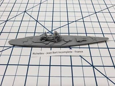 Battleship - Jean Bart - Incomplete Variant - French Navy - 1/1800 Resin