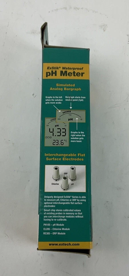 EXTECH PH100EXSTIK WATERPROOF PH METER DIGITAL READOUT - Image 3 of 4