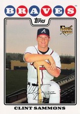 Clint Sammons Rookie Topps 2008 Baseball Card #97