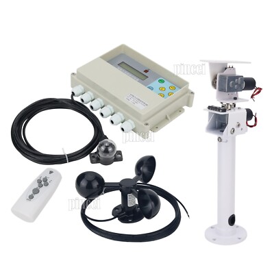Dual Axis Solar Tracker Controller Wind Speed Sensor+ DC Dual Axis Gimbal