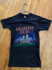 Grateful Dead Shirt T Shirt Vintage 1981 Rick Griffin Skull Bones Dead Set GDP M