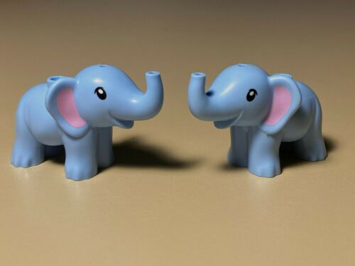Lego Friends Lot of 2 Minifigures Animal, BABY ELEPHANT, Blue  41421 New - Picture 1 of 1