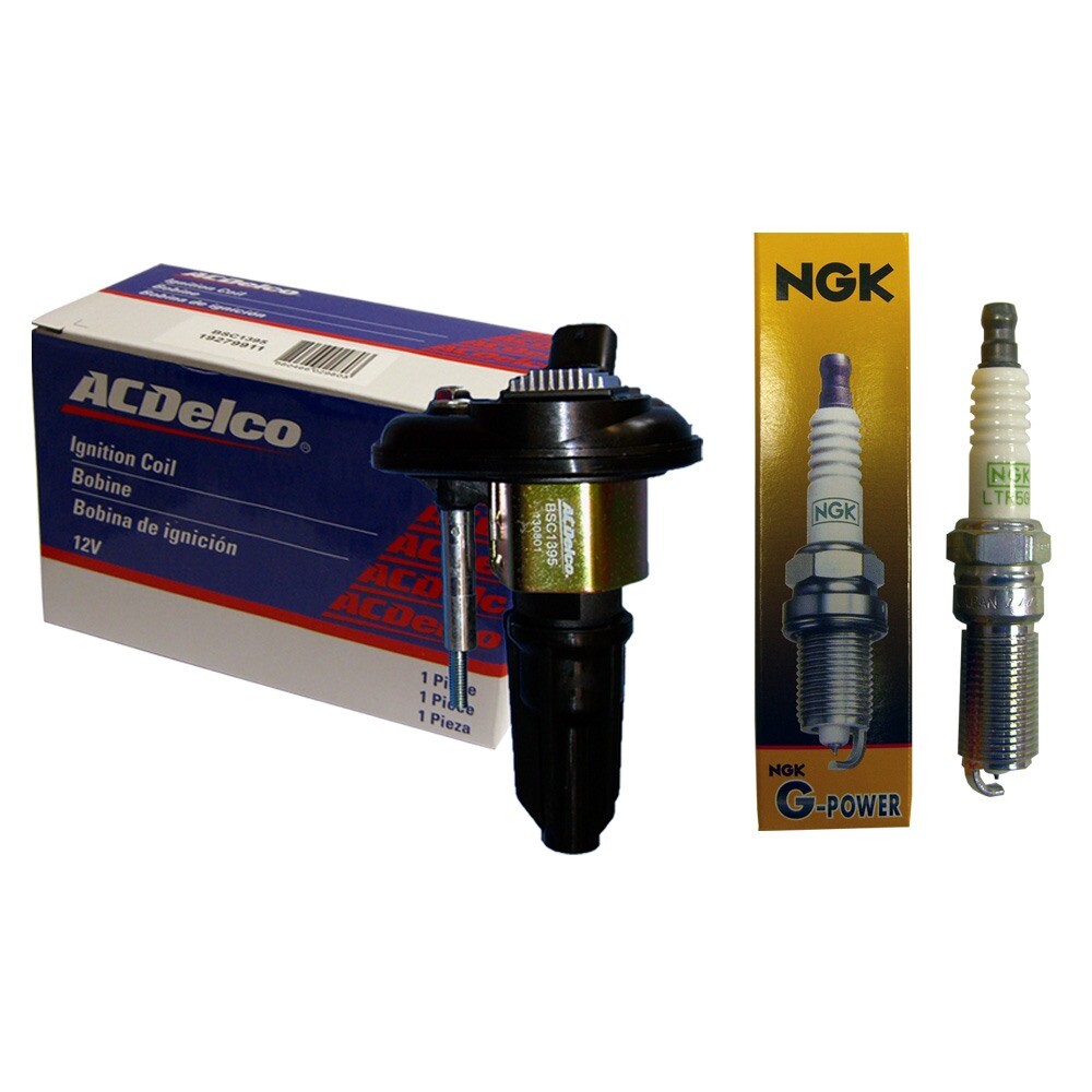 OEM Ignition Coil 1  1 NGK Spark Plug For 2003-08 GMC Isuzu