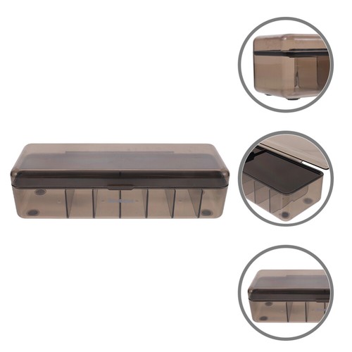 2 Pcs Wire Storage Box Office Desk Cable Organiser Charging Organizer - Photo 6/12