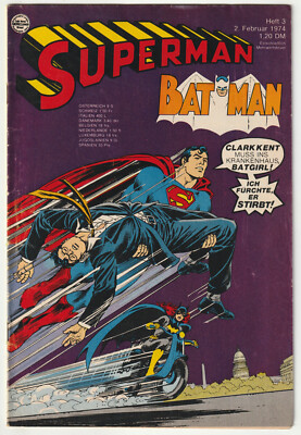   SUPERMAN #3/1974 ohne Sammelmarke, Ehapa Verlag/DC Comics COMICHEFT Z2