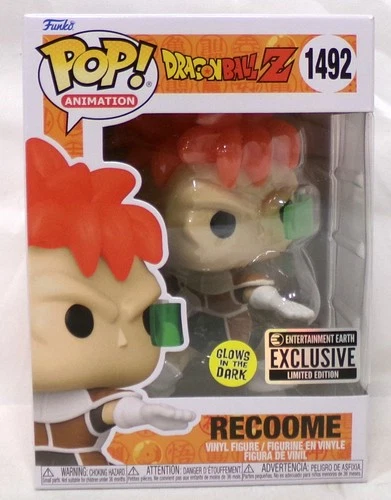 Funko Pop! 1492 Recoome Dragon Ball Z Entertainment Earth Exclusive Glow