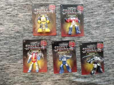 Transformers SET OF 5 Mattel Micro Collection Toys Mini Figures New Cake Topper