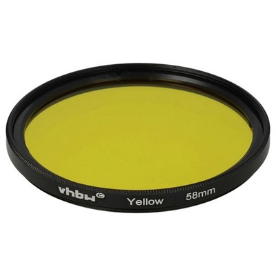 Universal Farbfilter Kamera Objektive mit 58mm Filtergewinde - Gelb