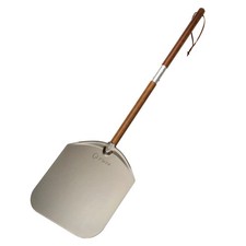 Q Pizza Aluminium 12" Pizza Peel with Long Handle, Pizza Spatula, Turning Pad...