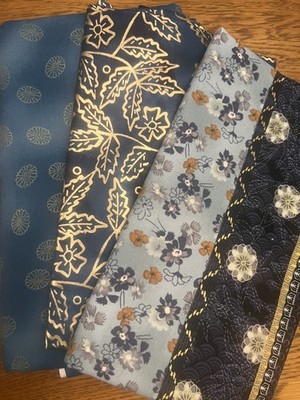 BEAUTIFUL Metallic Bundle 4 yards x 44''. Studio e & Hoffman Fabric.