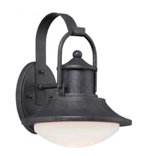 Minka-Lavery Outdoor Light Wall Mount Forged Finish Lantern Farm Barn Industrial