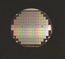 Historic 4" Silicon Wafer From Rockwell International, USA made Microprocessors