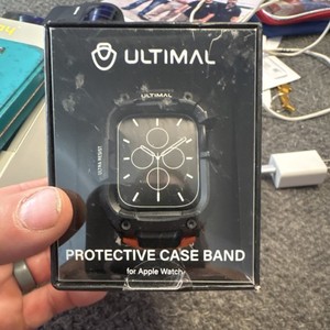 ULTIMAL Orange Case Band for Apple Watch Ultra 44mm Double Layered