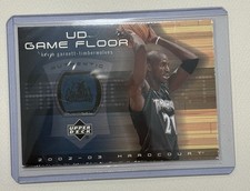 Upper Deck 2002-03 Hardcourt Kevin Garnett Game Floor Insert Timberwolves NBA