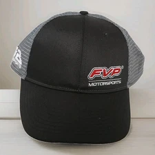 FVP Motorsports Hat New snap back black gray mesh back