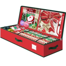 Christmas Wrapping Paper Storage Containers, 40 Inch Gift Wrap Organizer, Vis...