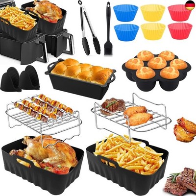 Ninja Heißluftfritteuse Zubehör, Airfryer Zubehör für Ninja Foodi Max Dual Zone 