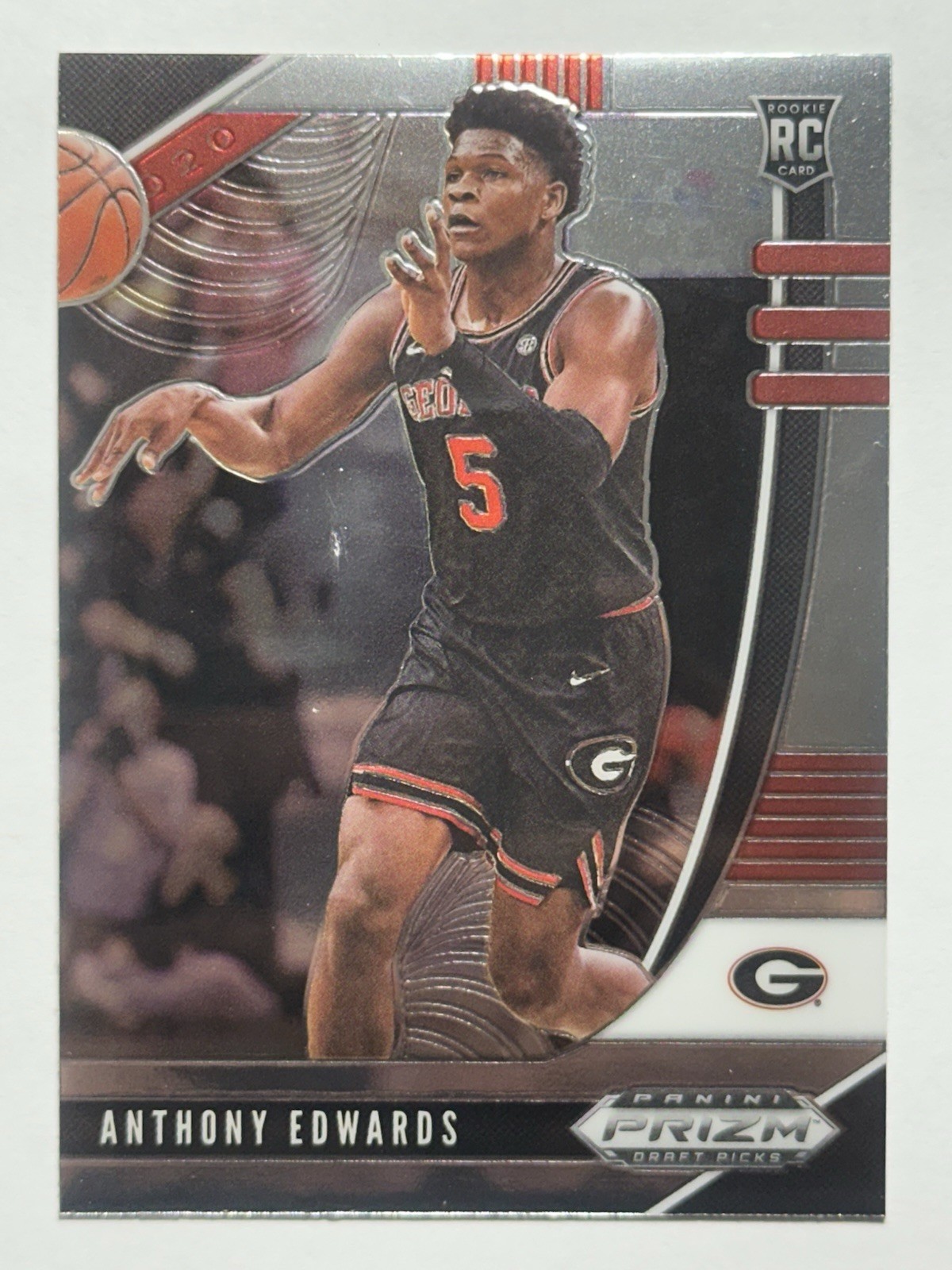 2020 Prizm Draft Picks Anthony Edwards RC Rookie Card Georgia / Timberwolves #41