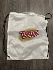 Bolso Mochila Twix Candy Bar Promocional Promo con Cordón Blanco