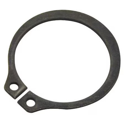 External Retaining Ring, Steel, Black Phosphate Finish, 40 Mm Shaft Dia, 10 Pk,