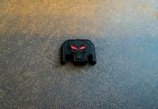 GLOCK Black Skull Punisher RedEye Rear Slide Back Plate Cover for Glock Gen 1-4