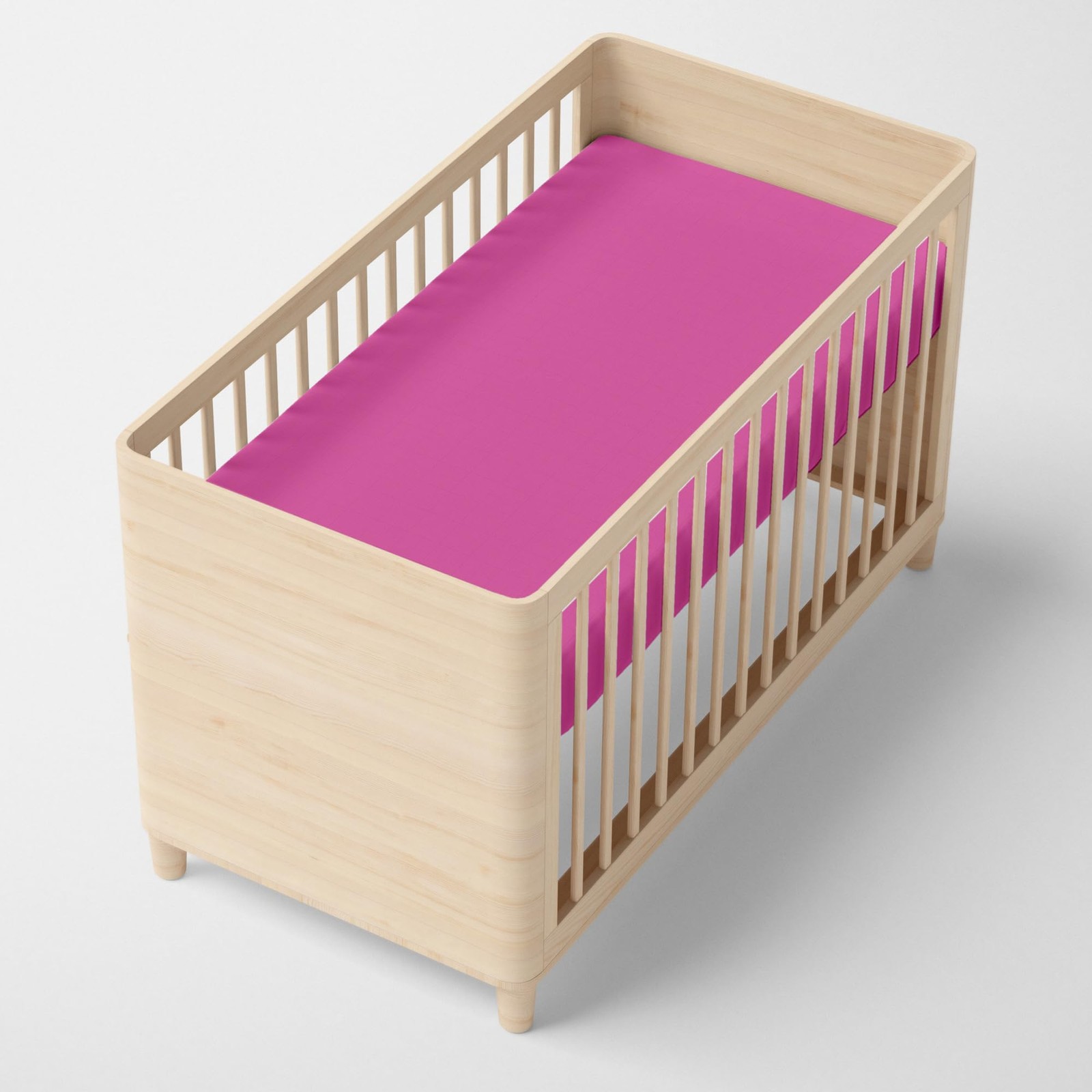 Basic Bajera 60x120x14 cm (Cuna) Fucsia (T9b)