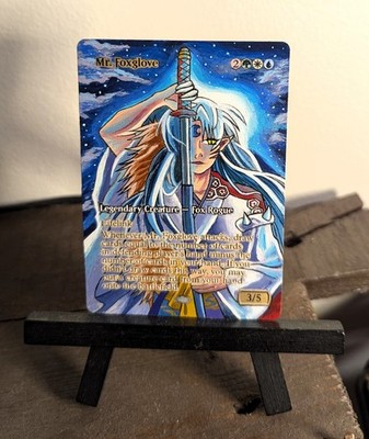 Mr. Foxglove - Full Art / Altered -  MTG / Magic the Gathering