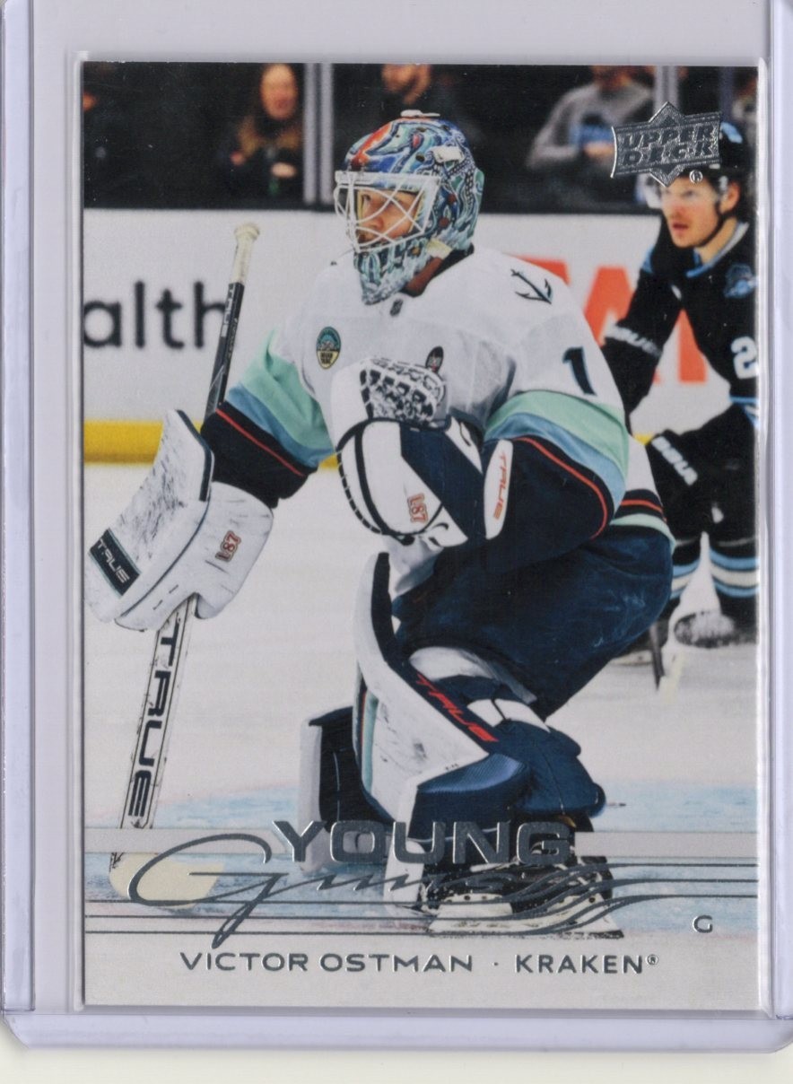 Victor Ostman Seattle Kraken 2025-26 Upper Deck Series 1 Young Guns # 245 (RC)