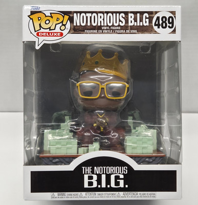 NOTORIOUS B.I.G. Funko POP! DELUXE #489 Collectible Vinyl Figure NEW MINOR WEAR