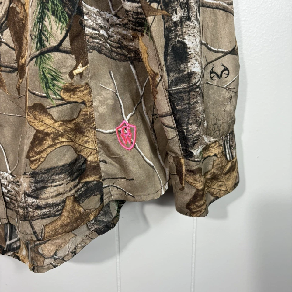 Game Winner Women's Dura-Cool Camo Camouflage Button Down Shirt Hunting 2XL NWT - Image 2 of 4