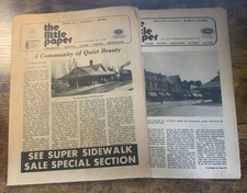 Vintage Lot 2 1972 The Little Paper Newspapers Cinnaminson Riverton Delran NJ