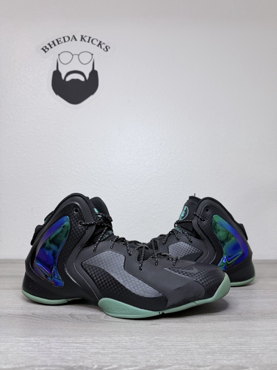 Size 13 - Nike Lil Penny Posite Black Hyper Jade for sale online