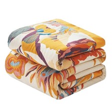 Boho Throw Blanket 60" x 80", 100 Organic Cotton Skin-Friendly Lightweight U...