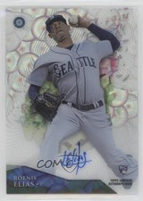 2014 Topps High Tek Auto Clouds Diffractor 18/25 Roenis Elias #HT-RE Auto 0c2