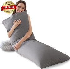 Memory Foam Body Pillow Insert Soft Large Long Bed Pillow for Adults Breathable