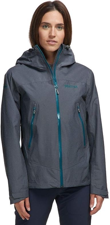 Marmot Eclipse Womans Gray  Waterproof Hooded Jac… - image 1