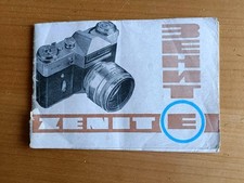 Vintage Retro Zenith E - Instrukcja Posiadacze broszur Podręcznik Fotografia ręczna