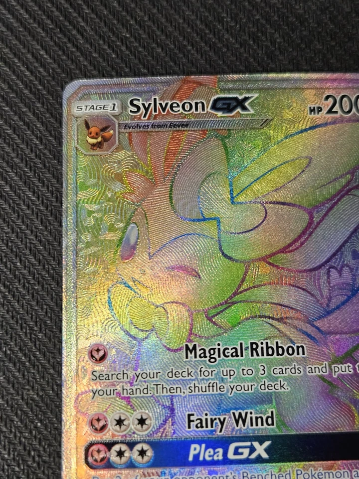 Sylveon GX Full Art Rainbow Secret Rare 158/145  -  Guardians Rising NM-M - Image 2 of 4