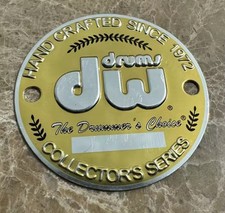 (1) DW Drums Collector Series Gold Drum Badge