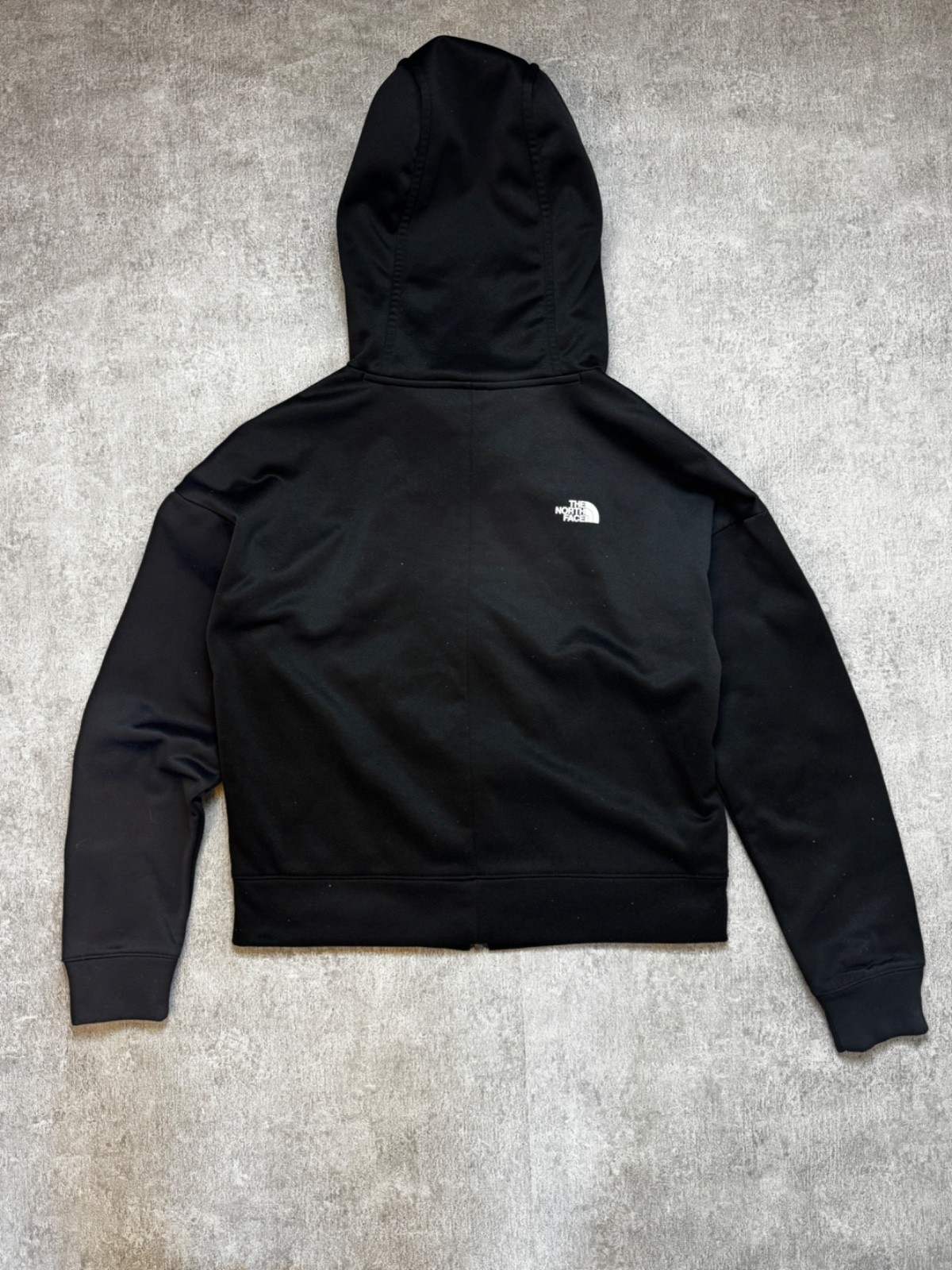 The North Face Zip Hoodie Womens Black M Logo Tape Jacket Hooded Sweatshirt image 2