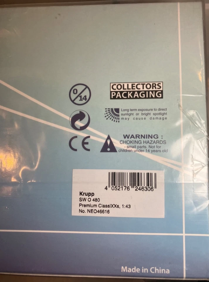 MODELOS A ESCALA NEO - 1951 KRUPP SW O 480 'media cubierta doble' - Rojo - 1,43 - SELLADO Foto 3 de 3